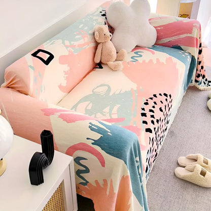 Sofa Cover Multicolor Cotton-Linen Blend | Tranquillity 3