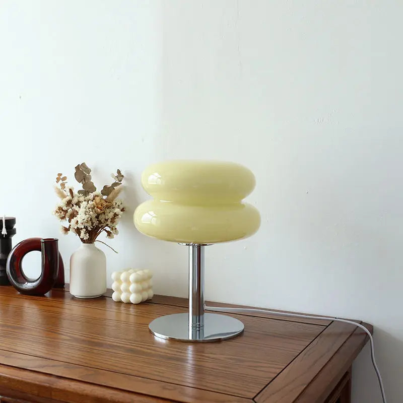 Modern Table Lamp Monochrome Metal | Elegant Touch-3