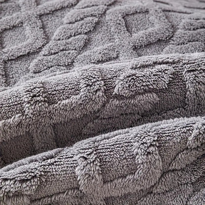 Recliner Chair Slipcovers Diamond Pattern Microfibre | Elegant Comfort 5