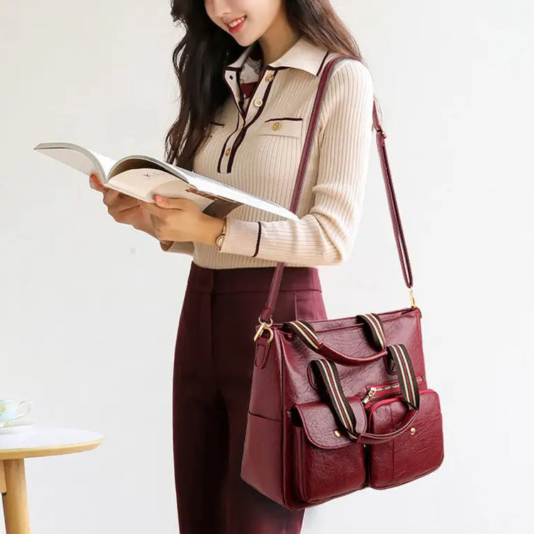 Women Multi-Pocket Tote Bag | Eva