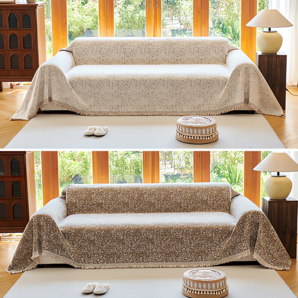 Sofa Cover Reversible Cotton Blend | Nordic Charm 4