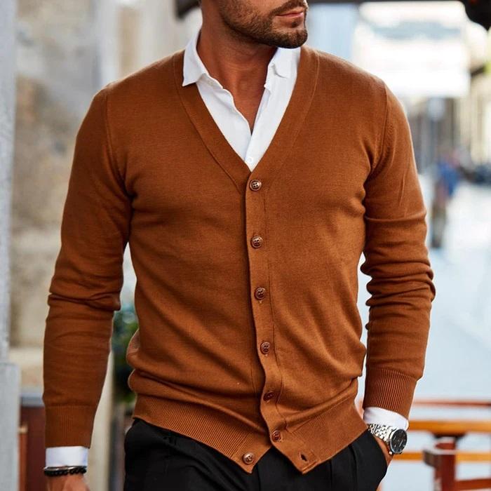 Men Classic Buttoned Cardigan | Joshua