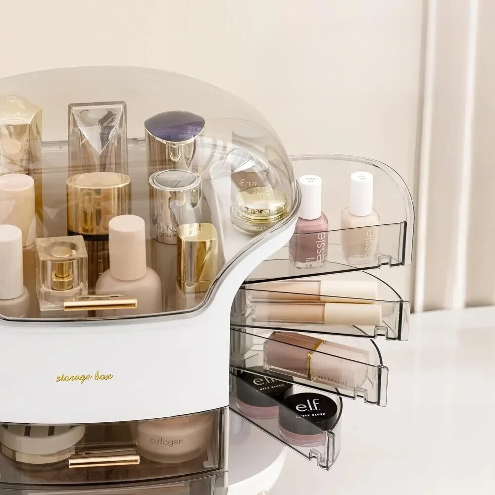 Women Makeup Organizer Clear Plastic | Elegant Design 3