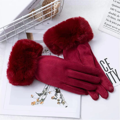 Women Luxurious Faux Fur Winter Gloves | Juliet