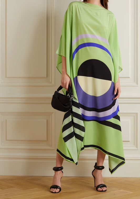Women Midi Dress Loose Fit | Lenora-1
