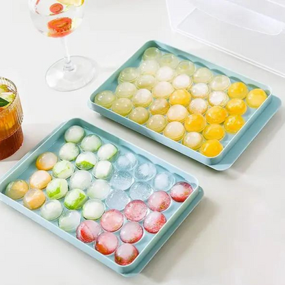 Ice Ball Maker Tray Blue Plastic | Elegant Sips 2