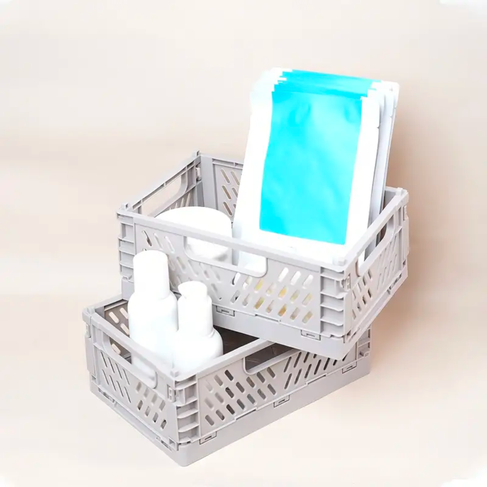 Storage Basket Collapsible Plastic | Home Organizer 5