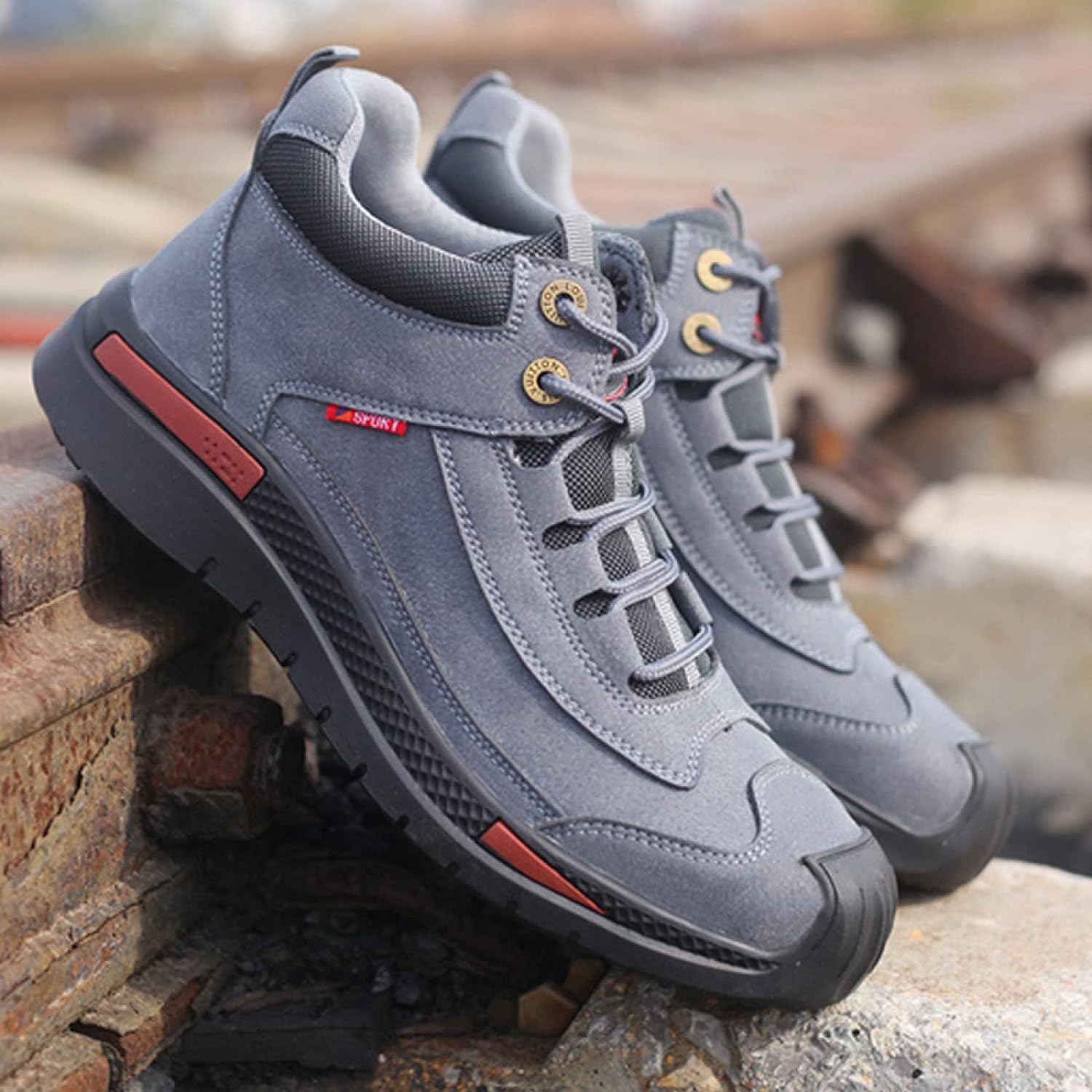 Men Safety Shoes Black Waterproof Synthetic Leather | Finn-2