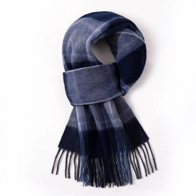 Men Soft Gradient Plaid Scarf | Dave