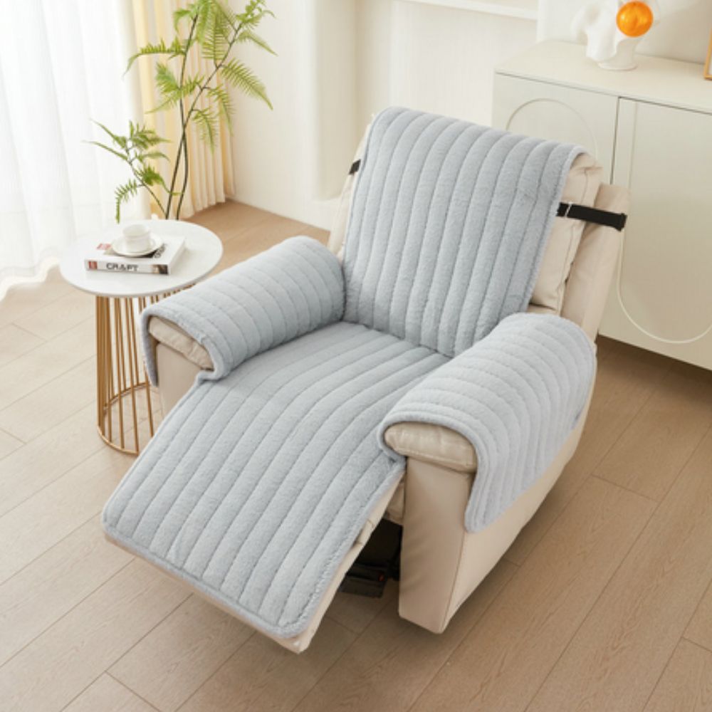 Recliner Chair Cover Grey Microfibre | Comfort Shield 2
