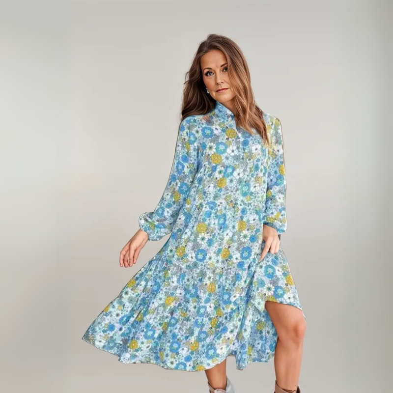 Floral Boho Midi Dress | Veda