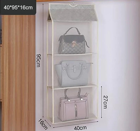 Bag Holder for Plastic Bags Beige Fabric | Mary 1