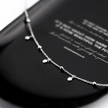 Women Silver Drop Necklace Alloy | Elegant Charm-2
