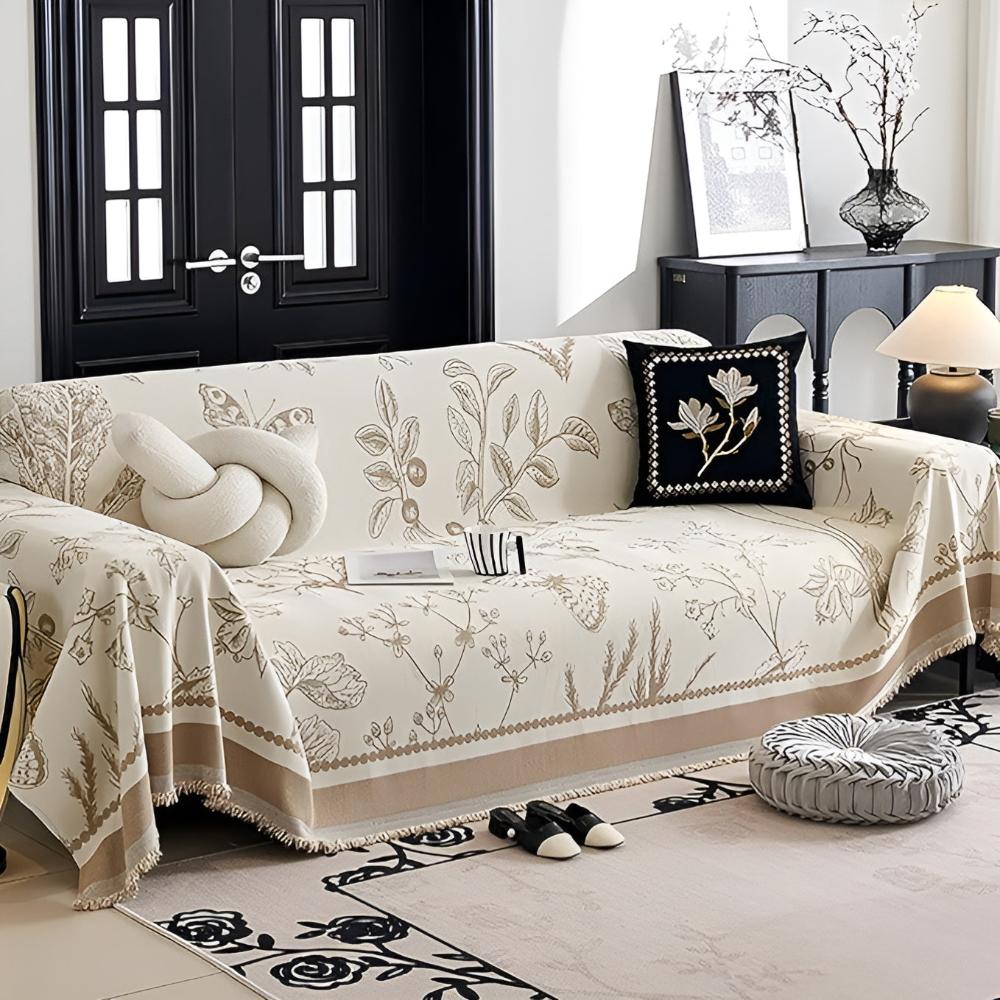 Sofa Cover Floral Pattern Fabric | Botanical Elegance 3