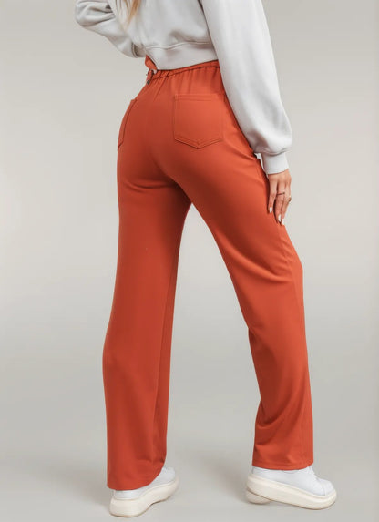 High-Waisted Button Detail Pants | Daria