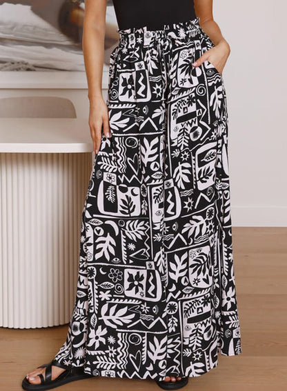 Variant image for Women Wide Leg Trousers White Spandex | Elegant Comfort-36