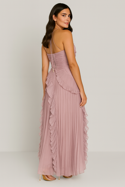 Women Maxi Dress with Bow-Back Neckline | Amiyah
