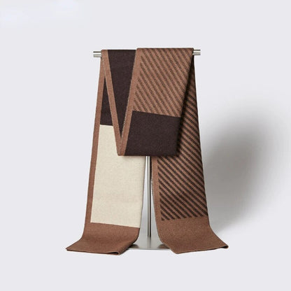 Men Patterned Winter Scarf | Veniel