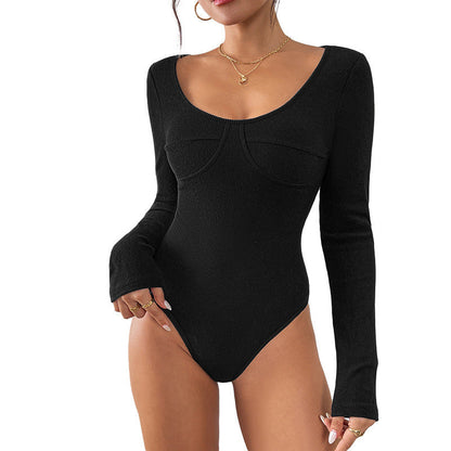Women Jumpsuit Black Polyester | Classic-5