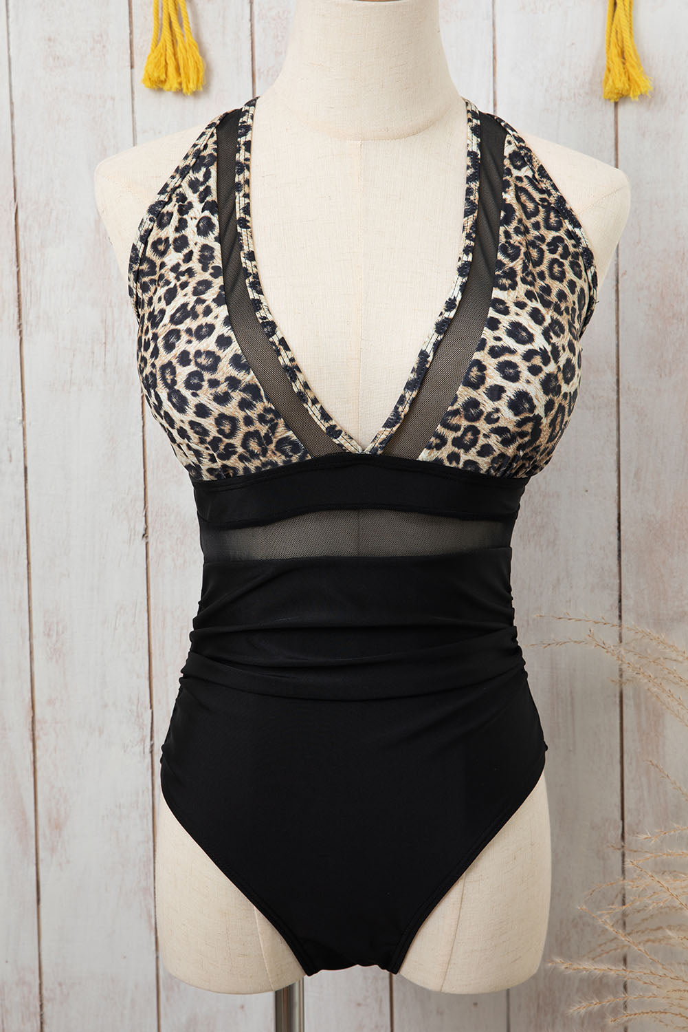 Leopard Print Mesh Swimsuit | Joann