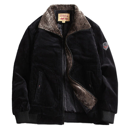 Men Vintage Corduroy Sherpa Jacket | Lawrence