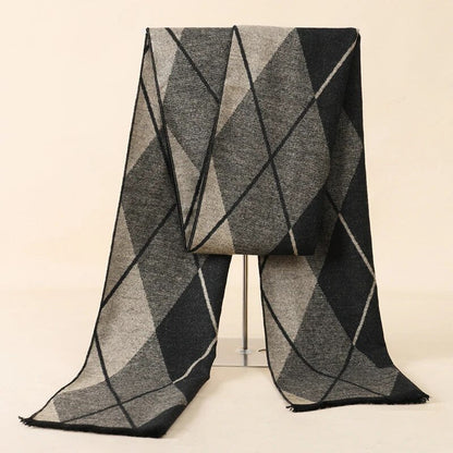 Men Abstract Patterned Winter Scarf | Jerome