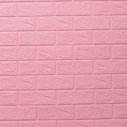 3D Foam Wall Decal - Waterproof Self-Adhesive Brick Wall Sticker Decor, 77x70cm for Home Interior Design 16
