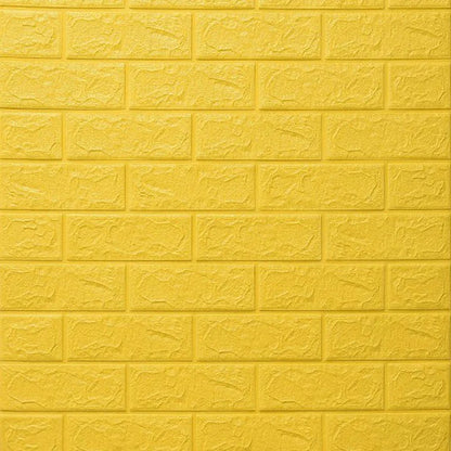 3D Foam Wall Decal - Waterproof Self-Adhesive Brick Wall Sticker Decor, 77x70cm for Home Interior Design 20