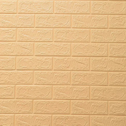 3D Foam Wall Decal - Waterproof Self-Adhesive Brick Wall Sticker Decor, 77x70cm for Home Interior Design 22