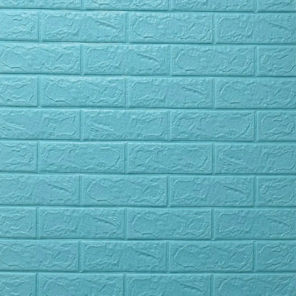 3D Foam Wall Decal - Waterproof Self-Adhesive Brick Wall Sticker Decor, 77x70cm for Home Interior Design 23