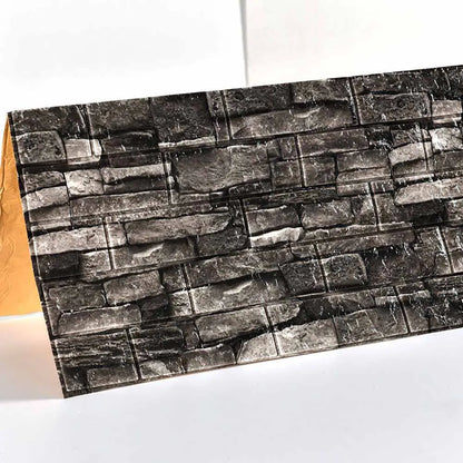 3D Foam Wall Decal - Waterproof Self-Adhesive Brick Wall Sticker Decor, 77x70cm for Home Interior Design 8