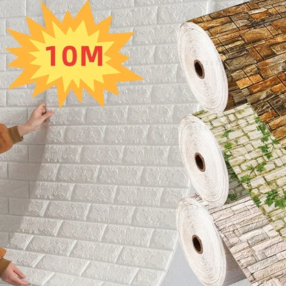 3D Self-Adhesive Foam Brick Wallpaper – Waterproof Antique Design for Living Room, Bedroom, Easy Peel and Stick Installation 0