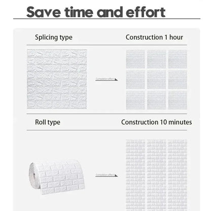 3D Self-Adhesive Foam Brick Wallpaper – Waterproof Antique Design for Living Room, Bedroom, Easy Peel and Stick Installation 2