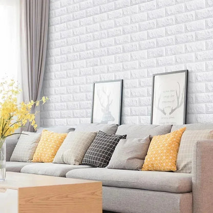3D Self-Adhesive Foam Brick Wallpaper – Waterproof Antique Design for Living Room, Bedroom, Easy Peel and Stick Installation 4