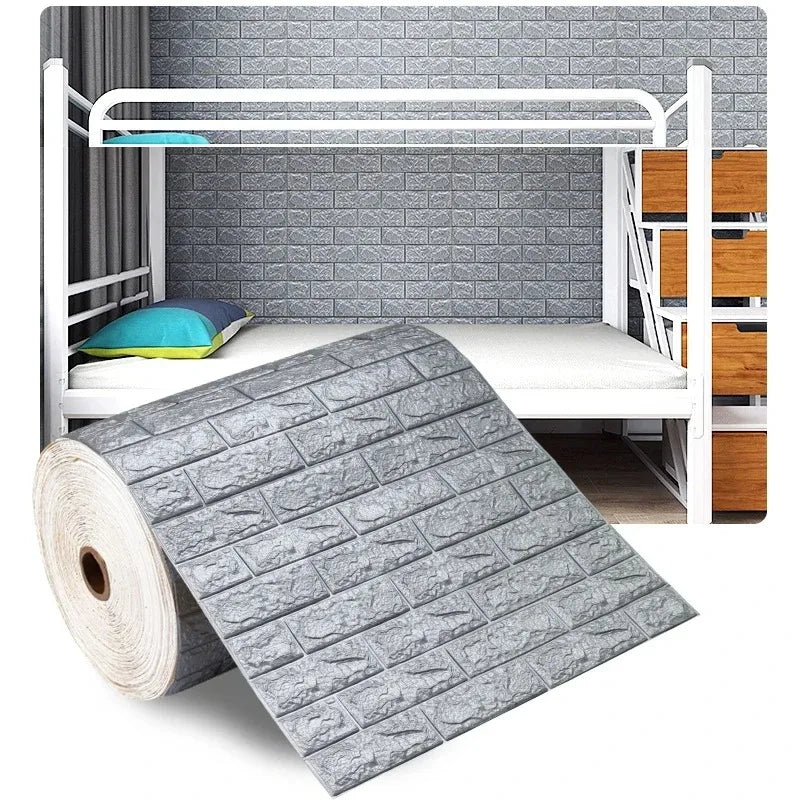 3D Self-Adhesive Foam Brick Wallpaper – Waterproof Antique Design for Living Room, Bedroom, Easy Peel and Stick Installation 8