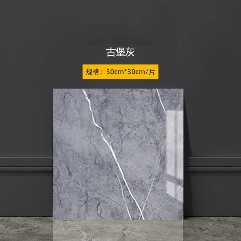 3D Self-Adhesive Wall Stickers - Waterproof PVC Marble Effect Decals for Bathroom and Kitchen, Easy Install, Non-Toxic 12