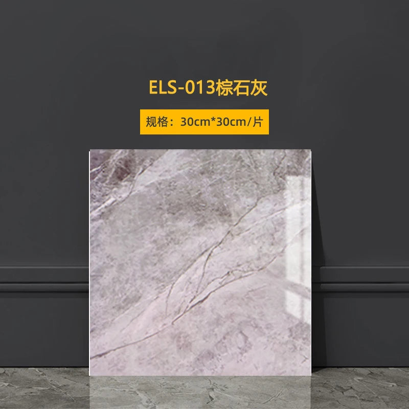 3D Self-Adhesive Wall Stickers - Waterproof PVC Marble Effect Decals for Bathroom and Kitchen, Easy Install, Non-Toxic 6
