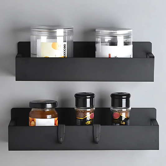 Magnetic Spice Rack Black Carbon Steel | Kitchen Organizer 1
