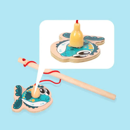 Kids Fishing Toy Magnetic Wooden Set | Ocean Adventure-3