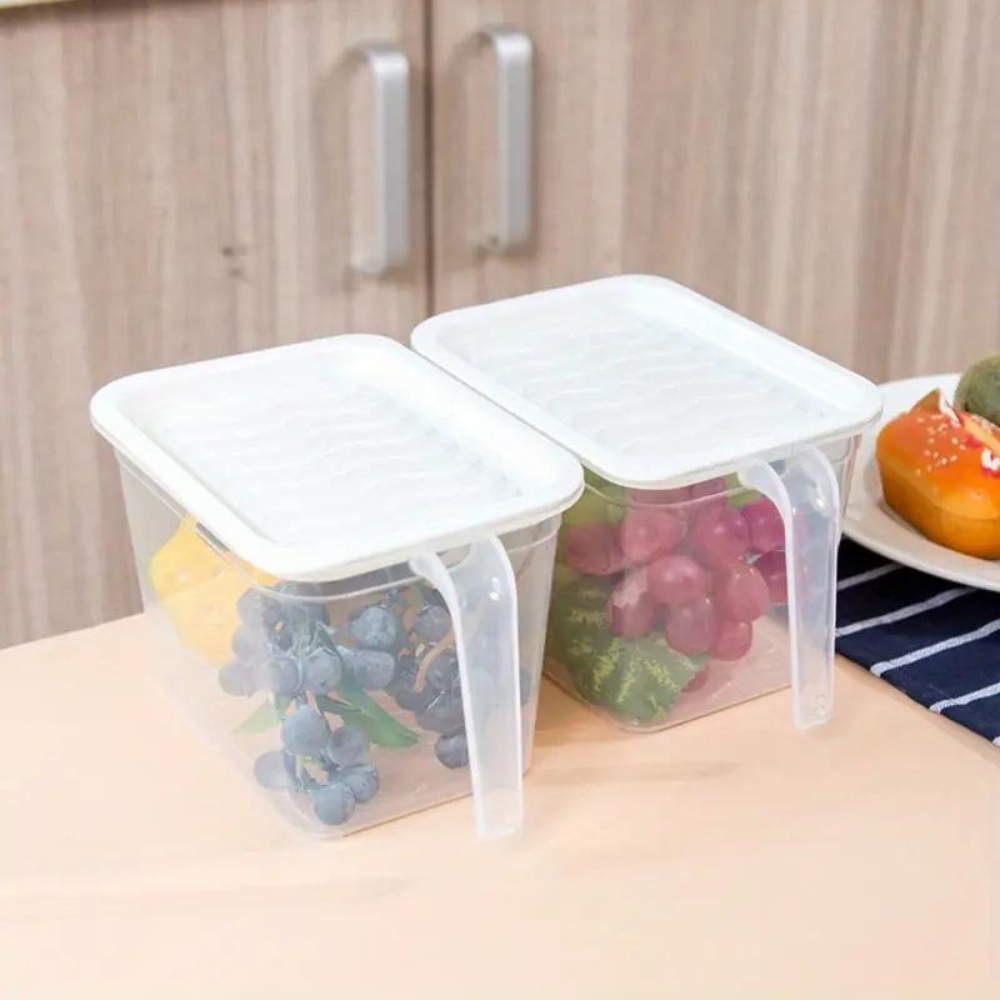 Kitchen Storage Containers Set of 6 Clear Plastic | Modern Design 2