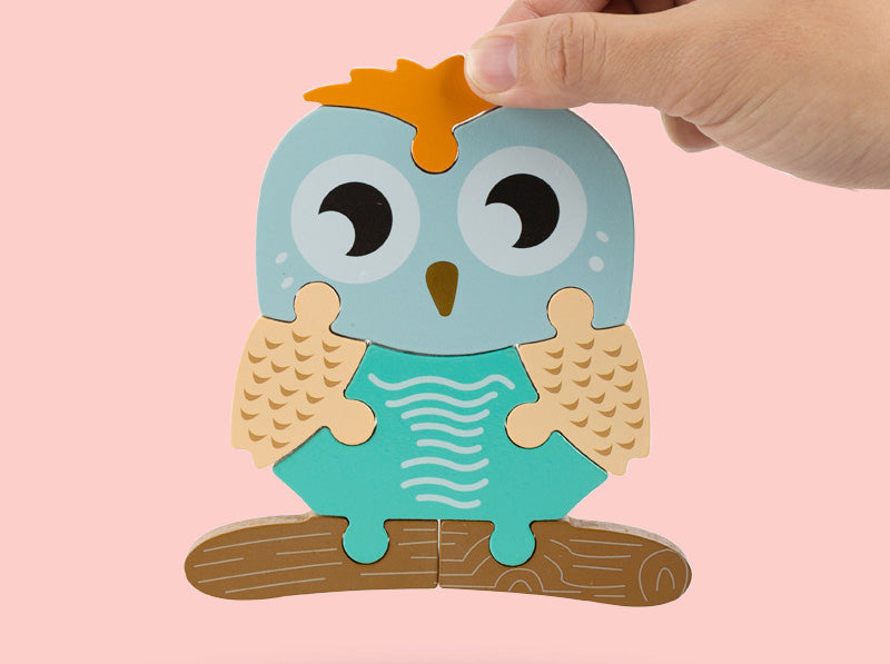 Kids Wooden Puzzles Set Eco-Friendly | Learning Fun-3