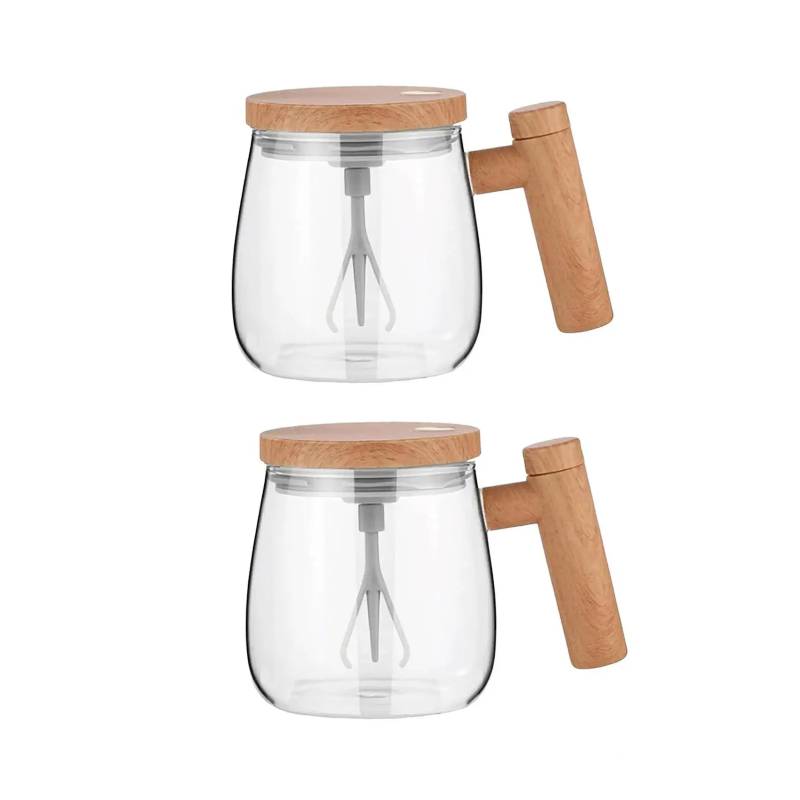 Variant image for Unisex Mixer Cup 400ml Borosilicate Glass | Elegant Design-2