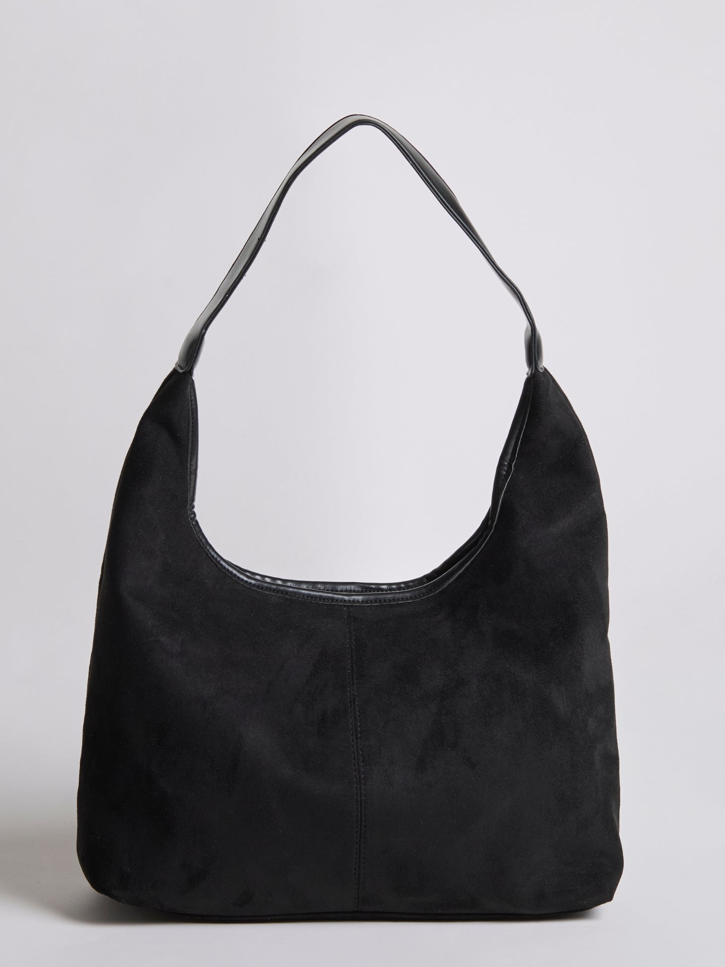 Suede Tote Bag with Pouch | Alberta