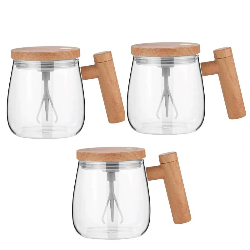 Variant image for Unisex Mixer Cup 400ml Borosilicate Glass | Elegant Design-3