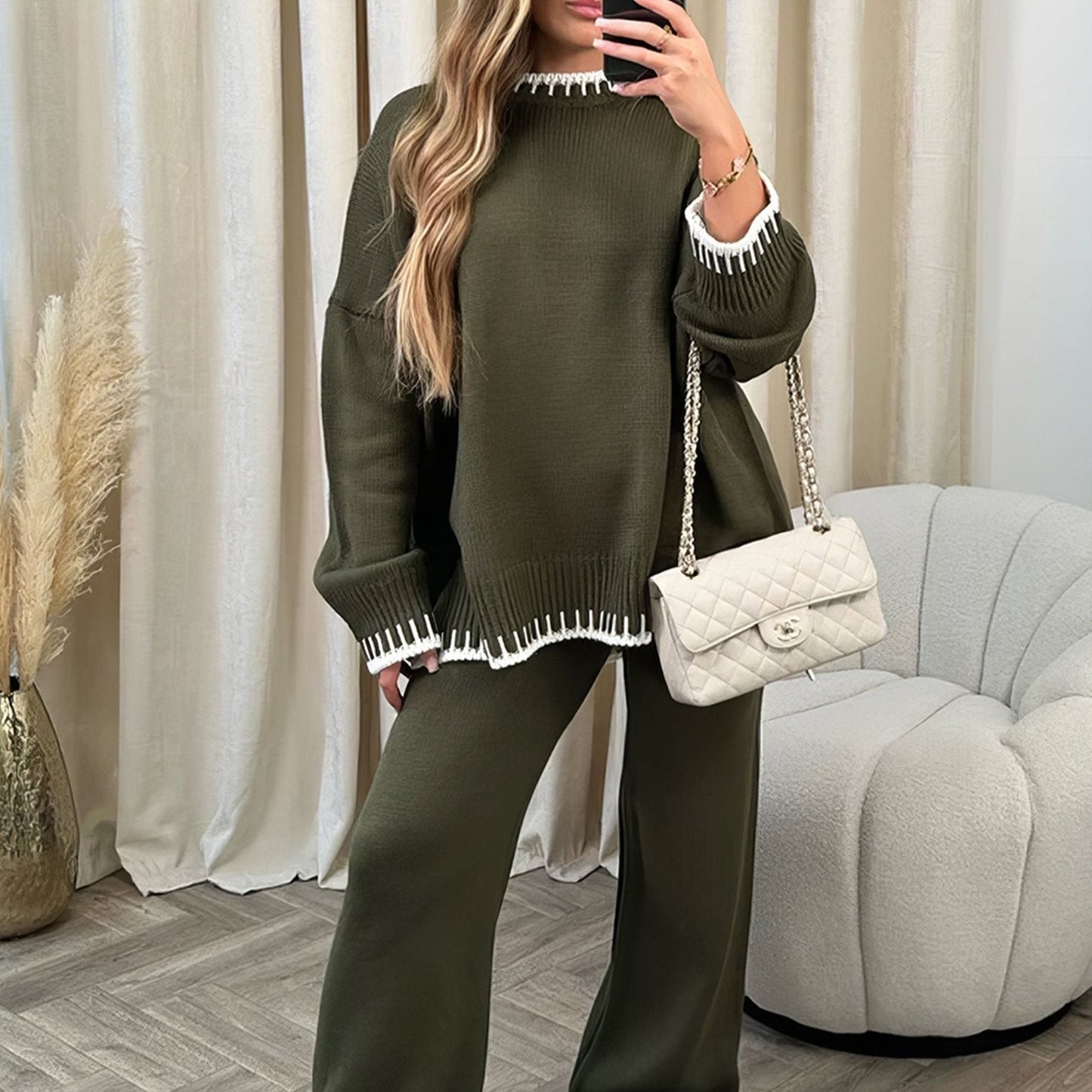 Sophie | Trim Knit Lounge Set