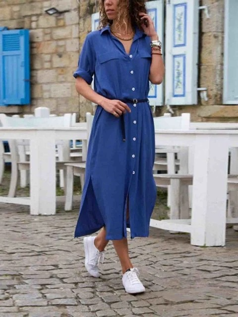 Timeless Button-Up Midi Dress | Ginevra