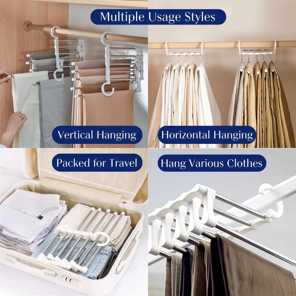 Multi-Functional Pants Rack Organizer | Closet Essential 2