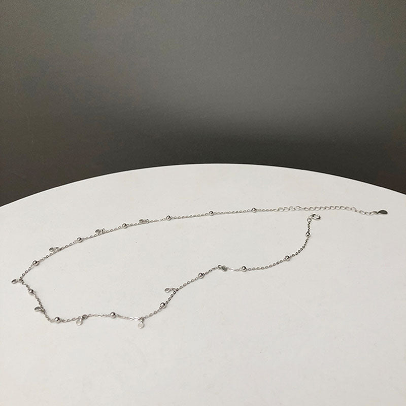 Women Silver Drop Necklace Alloy | Elegant Charm-3
