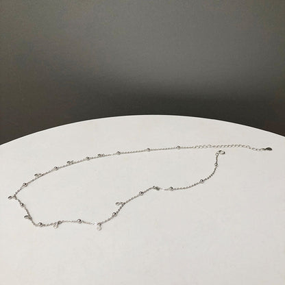 Women Silver Drop Necklace Alloy | Elegant Charm-3