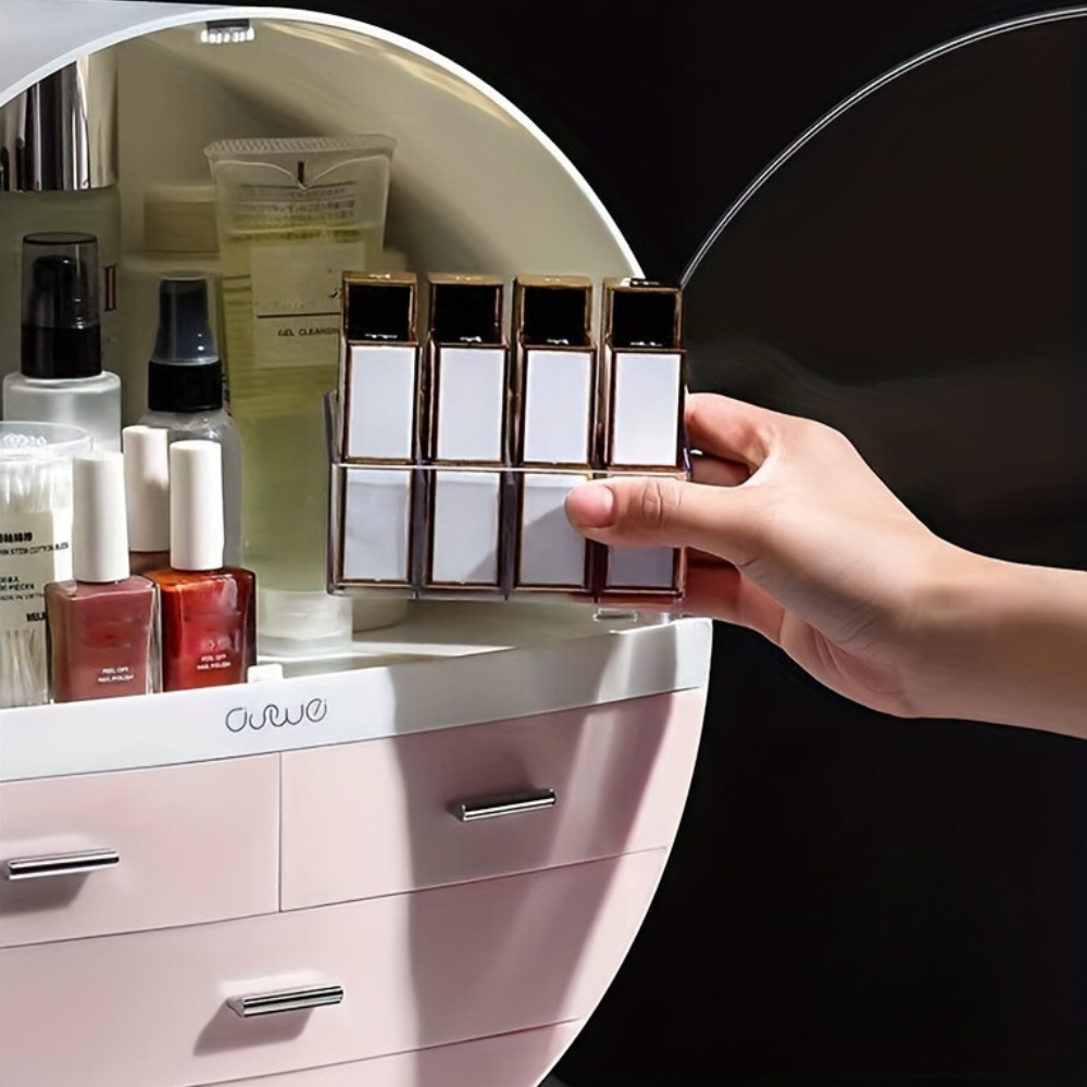 Cosmetics Organizer Clear Plastic with Drawers | Elegant Design 4